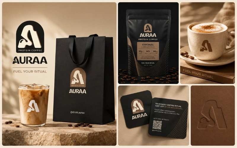 Auraa: Coffee Brand Identity Design